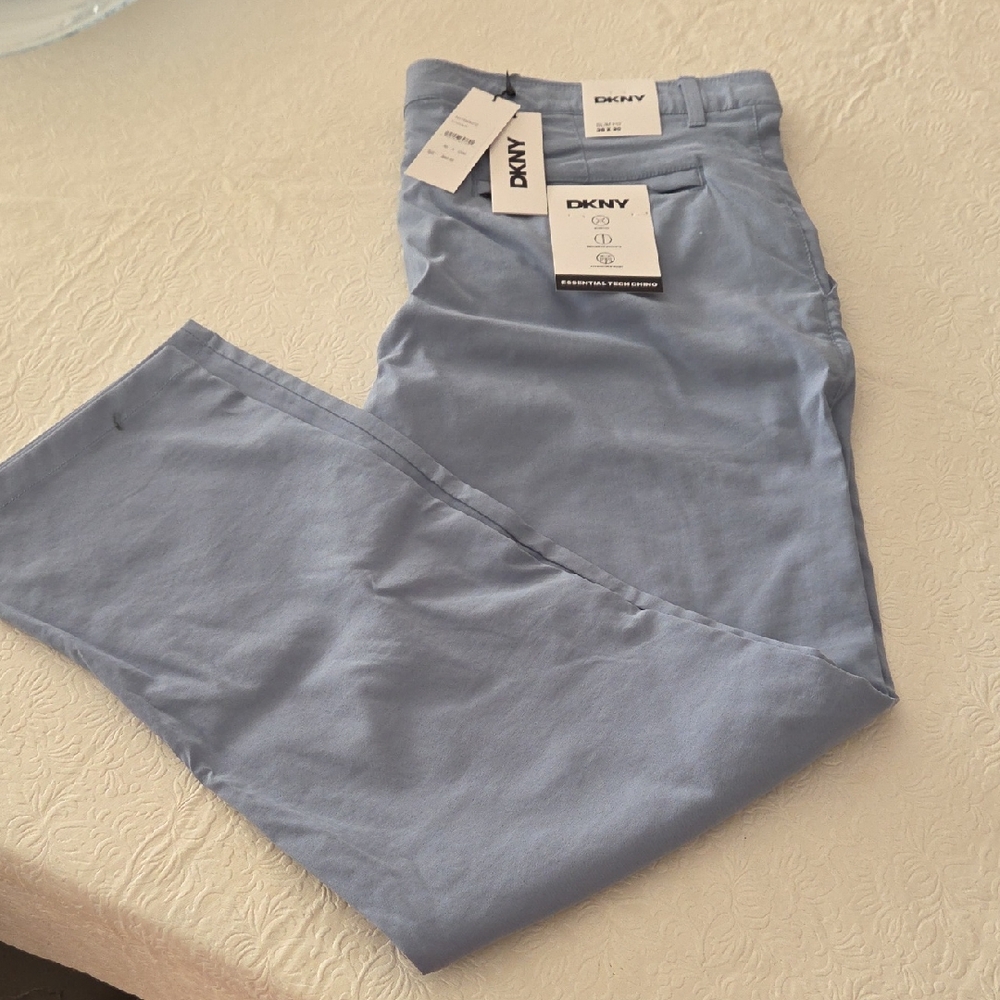 DKNY Blue Chinos for Effortless Style